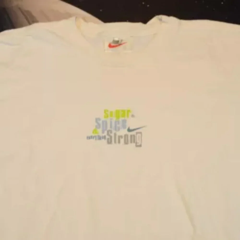 Vintage Nike Womens T-Shirt Sugar Spice Strong Crew Neck Graphic Tee Size Medium